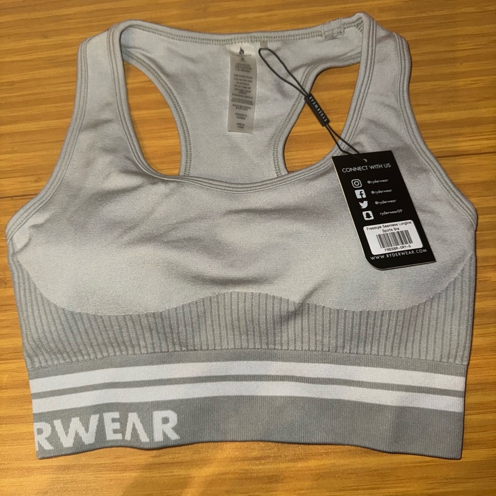 Luxe brand Ryderwear, seamless sports bra